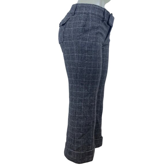 Juicy Couture Women’s Brown/Gray Plaid Flat Front Pants Tailored Design Size 28 - Picture 3 of 10